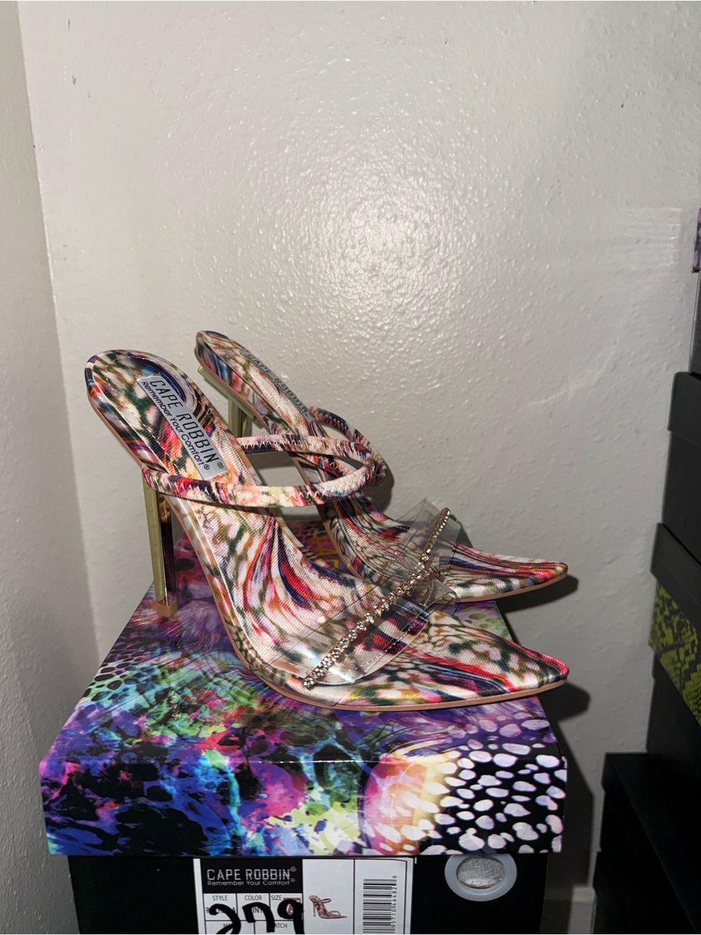 Cape Robbin Multicolor Pointed Toe Stiletto Heels